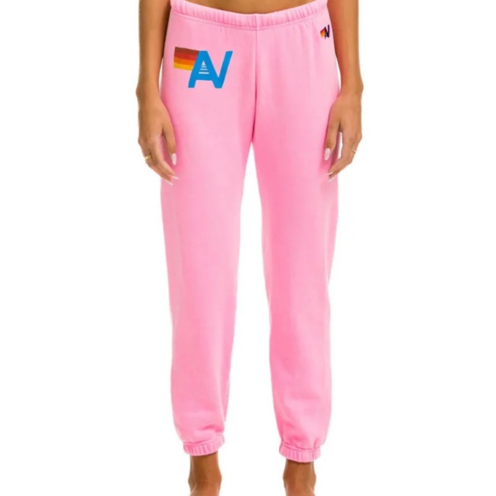 Hot Pink Aviator Nation Sweatpants
